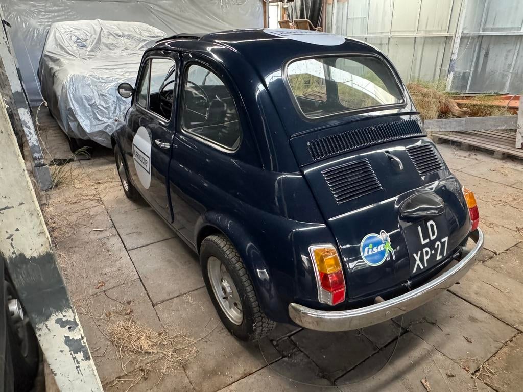 Fiat 500 0.6 R 1973 Blauw, Auto's, Fiat, Particulier, Benzine, Hatchback, Handgeschakeld, Geïmporteerd, Blauw, Zwart, Leder, Ophalen