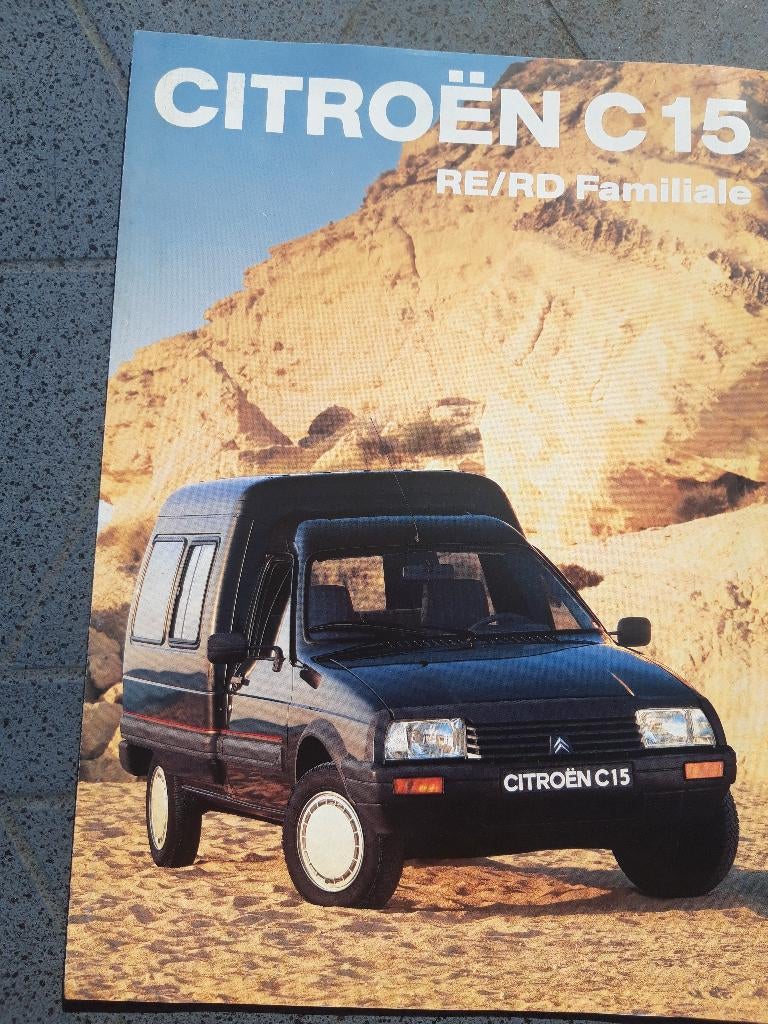 folder Citroën C15 Familiale RE / RD - Duits, Ophalen of Verzenden, Zo goed als nieuw, Citroën