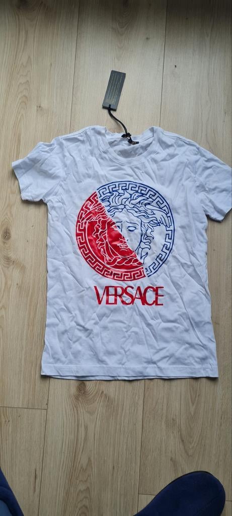 Versace T-shirt - Nieuwstaat, Wit, Nieuw, Ophalen of Verzenden, Maat 46 (S) of kleiner