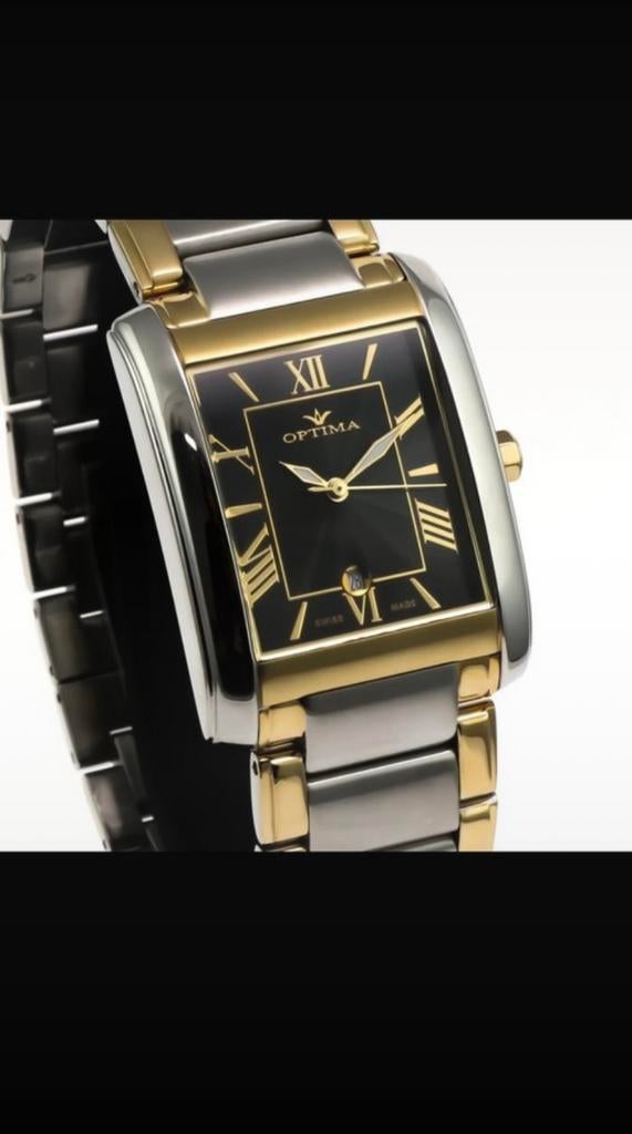 Optima - Swiss Made - OSM140-SG-3- unisex, Sieraden, Tassen en Uiterlijk, Horloges | Dames, Overige merken, Staal, Staal, Polshorloge