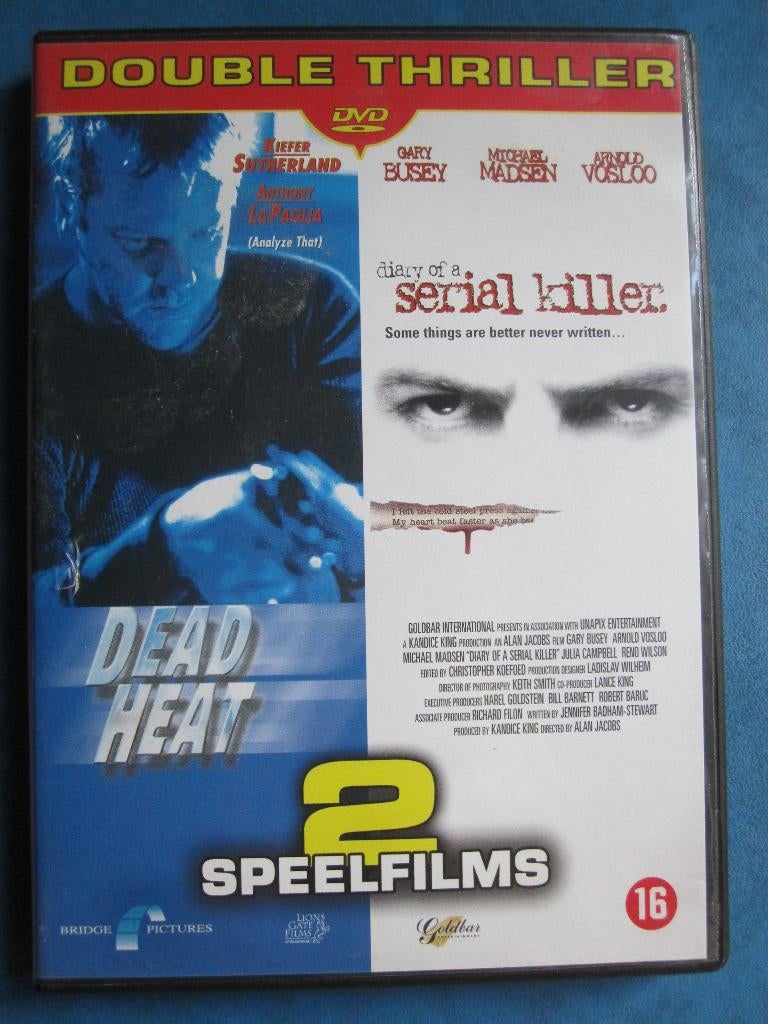 Dead Heat + Diary of a Serial Killer (2 films op 1 DVD), Vanaf 16 jaar, Boxset, Actiethriller, Ophalen of Verzenden