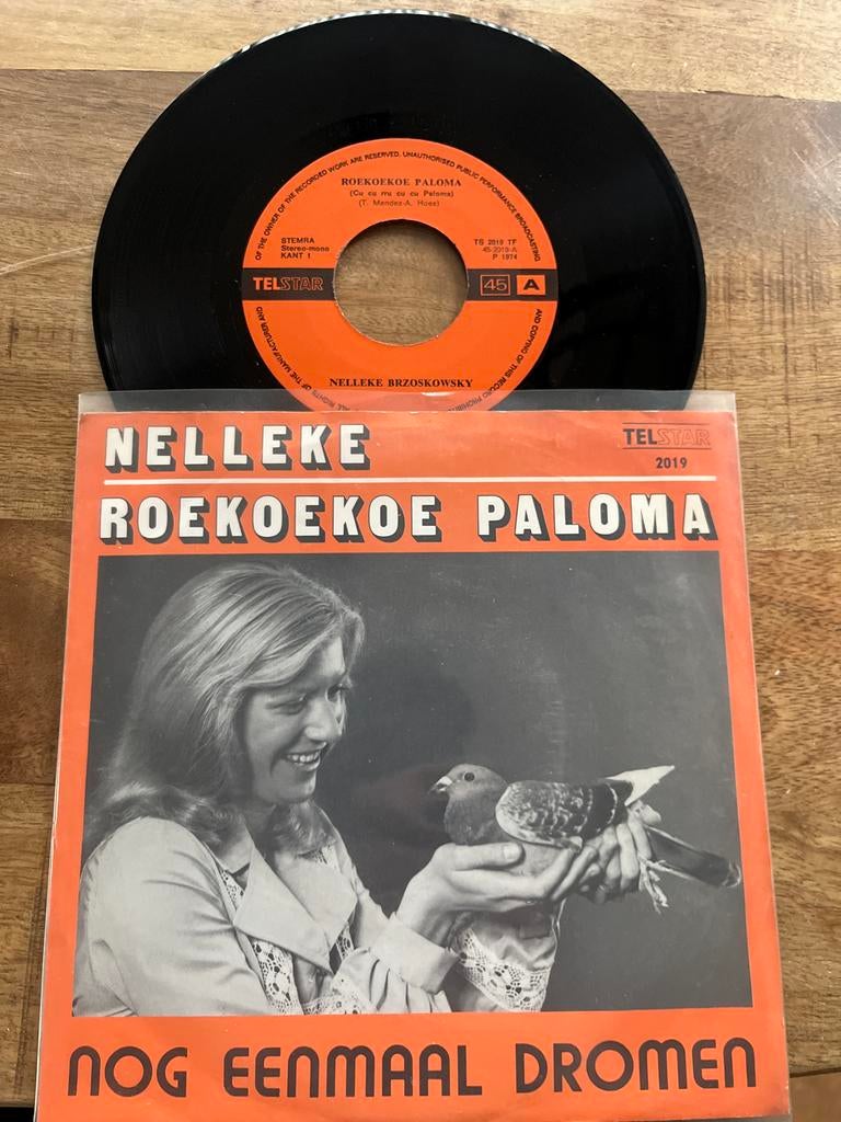Nelleke - Roekoehoe Paloma Single, Cd's en Dvd's, Vinyl Singles, 7 inch, Single, Ophalen of Verzenden, Zo goed als nieuw