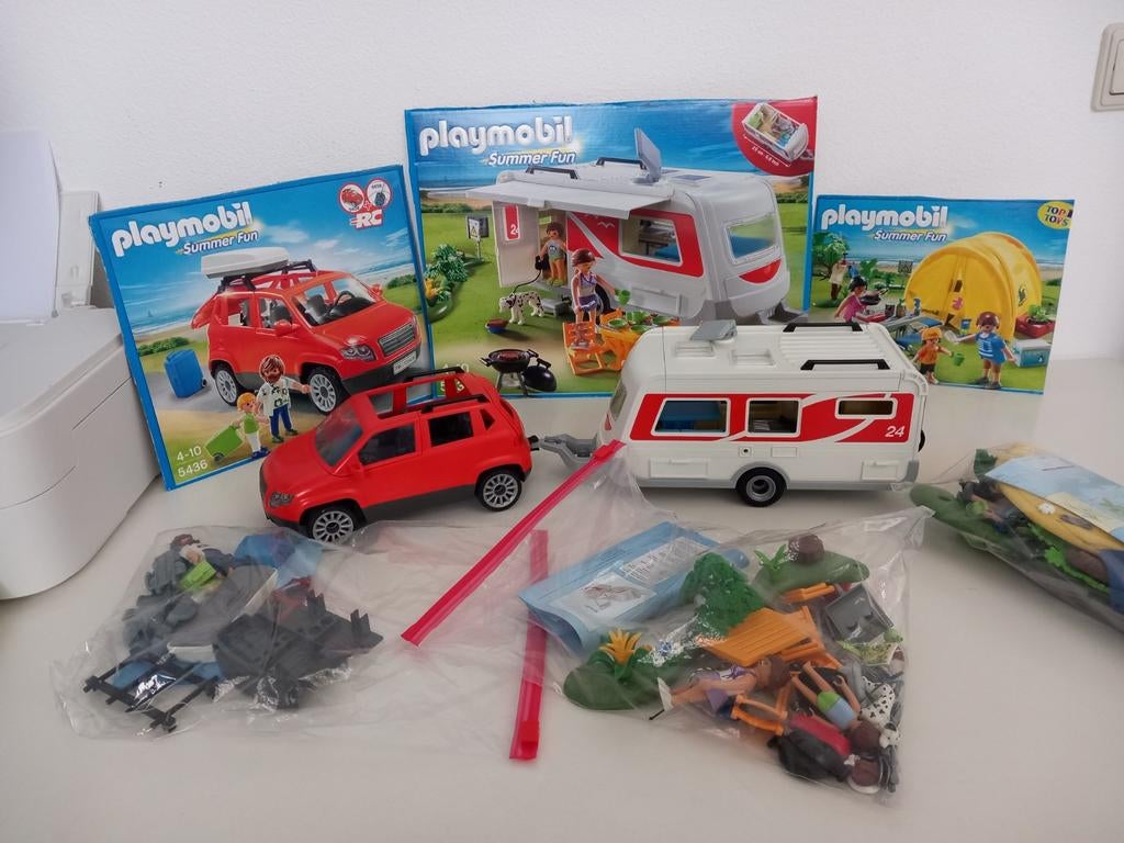 Playmobil 5434, 5435, 5436, 5438 - Summer Fun Sets, Kinderen en Baby's, Speelgoed | Playmobil, Ophalen of Verzenden, Gebruikt