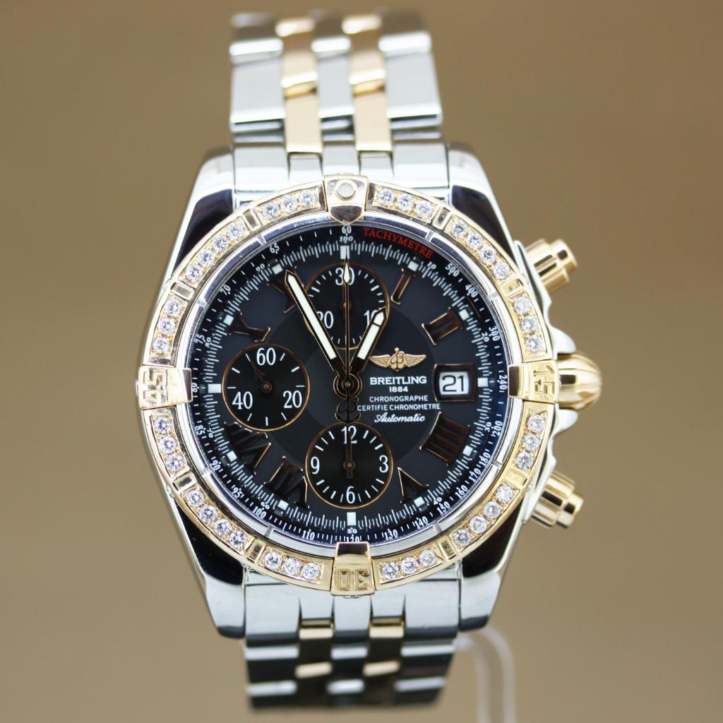 Breitling Chronomat Evolution C13356 Diamant, Staal, Gebruikt, Breitling, Polshorloge
