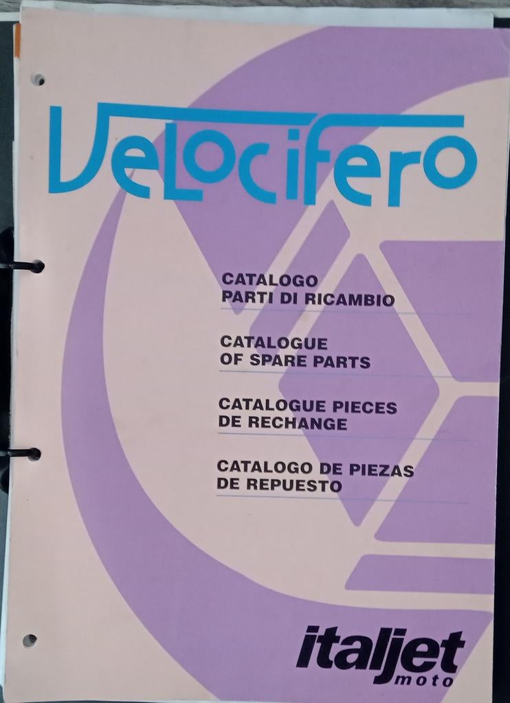 Onderdelenlijst Italjet Velocifero, Ophalen of Verzenden