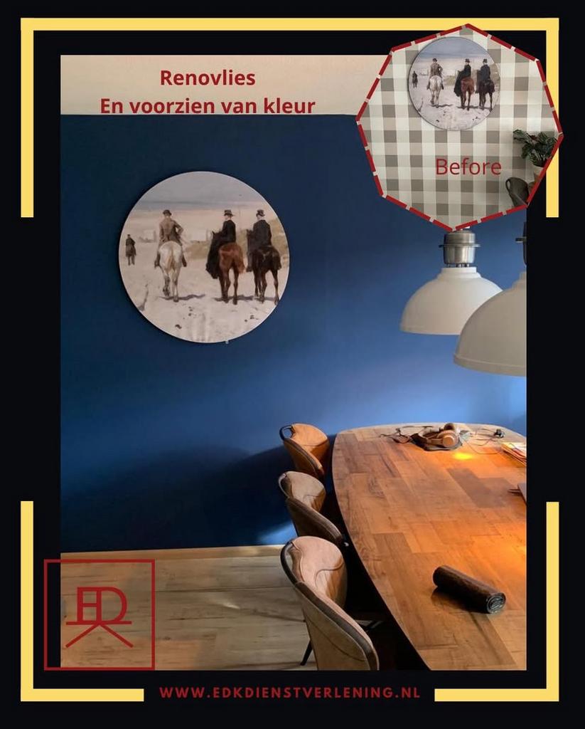 WANDAFWERKING / RENOVLIES / GLASVLIES / FOTO BEHANG., 24-uursservice