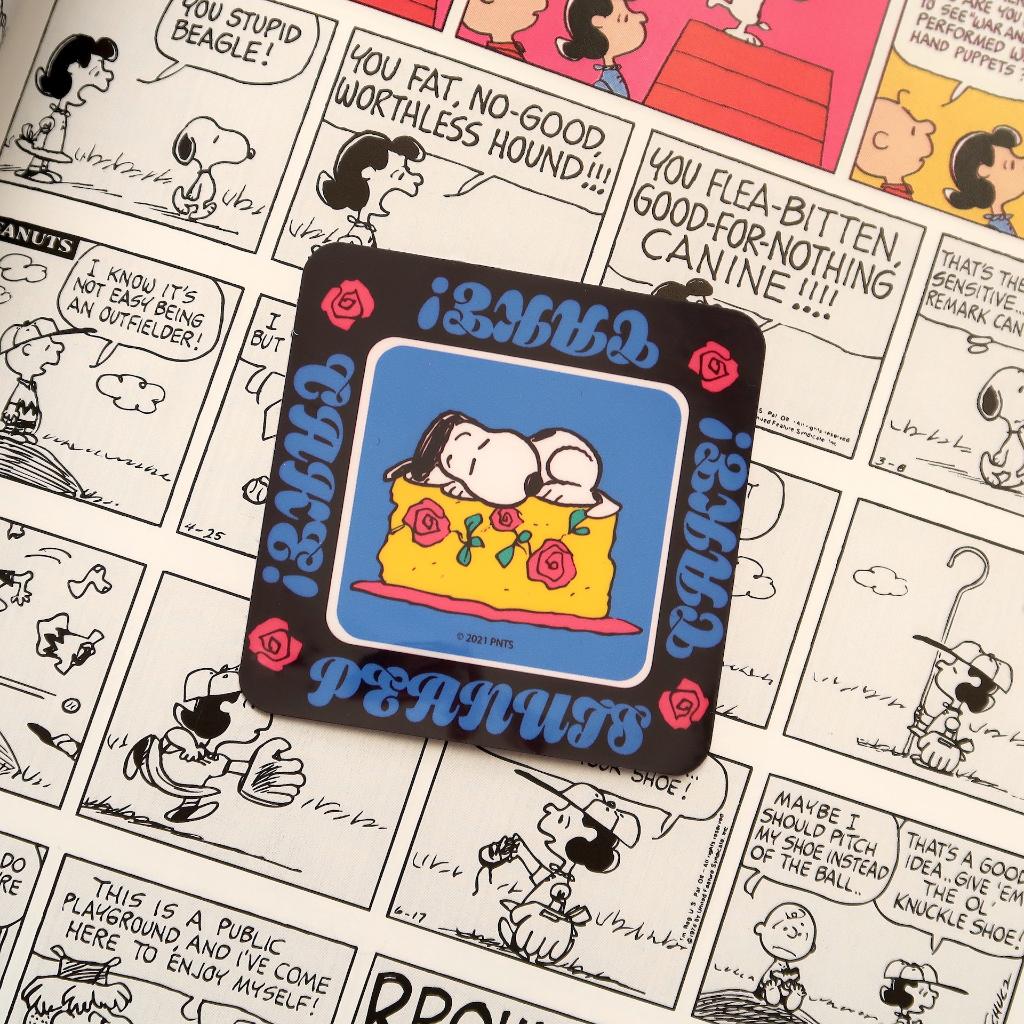 Taart Snoopy van Peanuts strips en tekenfilms sticker, Verzenden, Snoopy, Nieuw, Plaatje, Poster of Sticker
