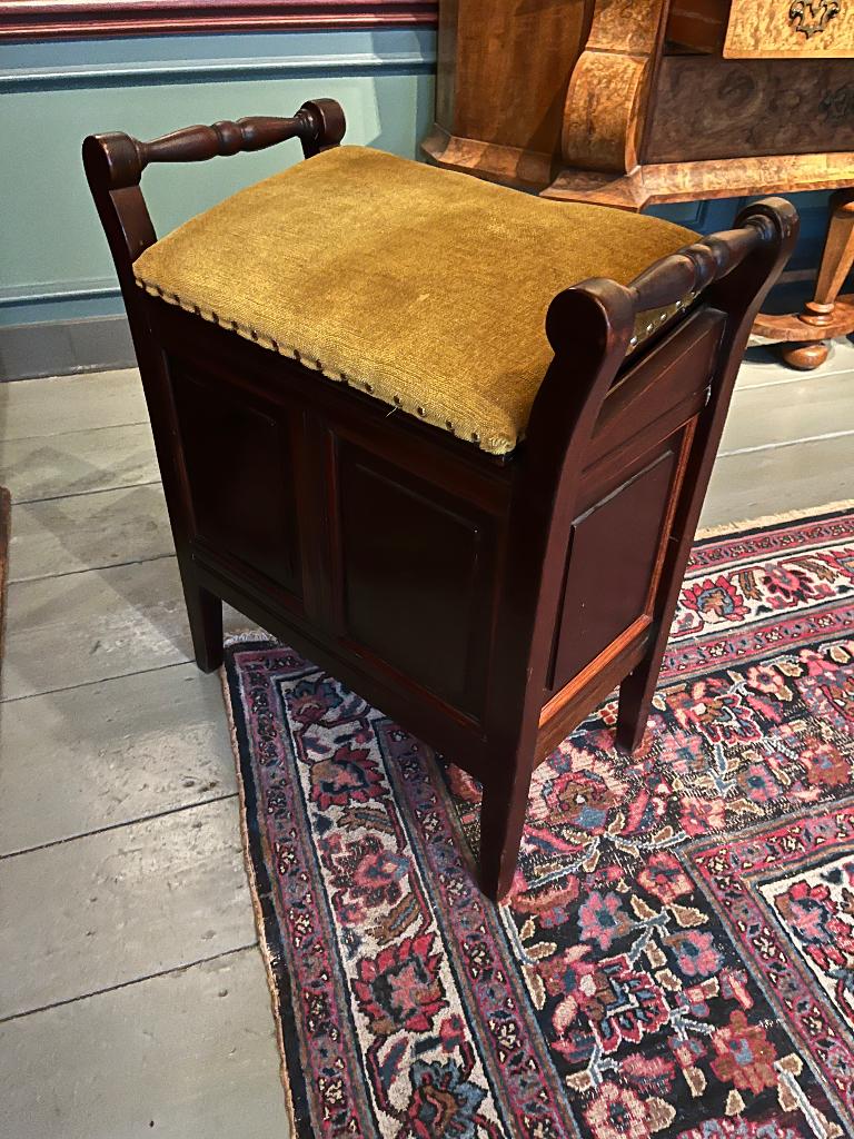 Te koop gevraagd Edwardiaanse piano kruk, Muziek en Instrumenten, Ophalen, Gebruikt, Overige kleuren, Overige typen