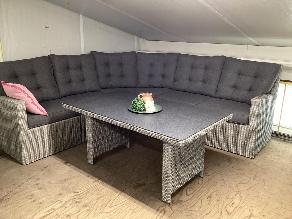 Lounge diningset Tuinset Tuinmeubelen bij Megadump Nunspeet, Tuin en Terras, Ophalen, 6 zitplaatsen, Nieuw, Wicker