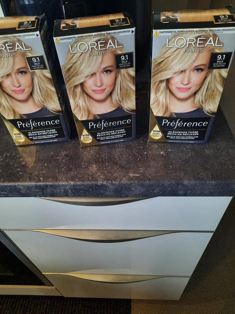 3xhaarverf l'oreal 9.1oslo, Ophalen of Verzenden