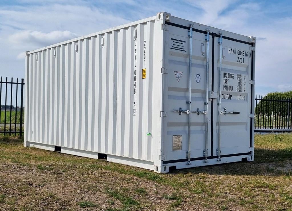 Nieuwe 20ft containers zeecontainer diverse kleuren., Ophalen of Verzenden