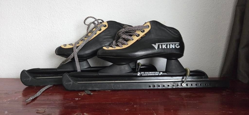 Noren Kalfsleer Handgemaakt - Maat 35, Sport en Fitness, Schaatsen, Ophalen of Verzenden, Gebruikt, Noren, Viking