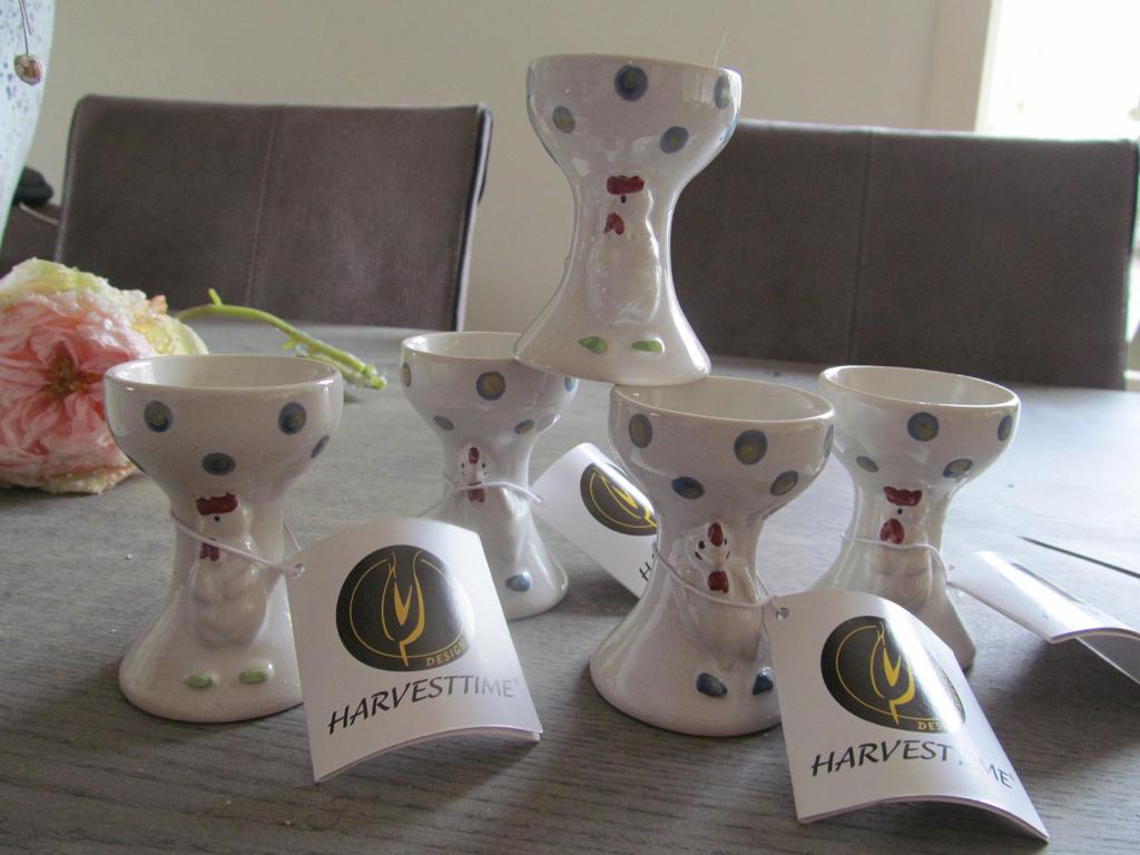 5 Harvesttime design of Sweden Eierdoppen Marie Runestam, Huis en Inrichting, Overige typen, Nieuw, Ophalen of Verzenden, Overige stijlen