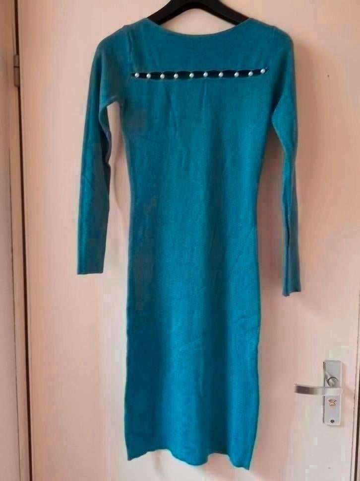 Gebreidejurk  jurk trui maat M/L, Maat 38/40 (M), Blauw, Nieuw, Ophalen of Verzenden