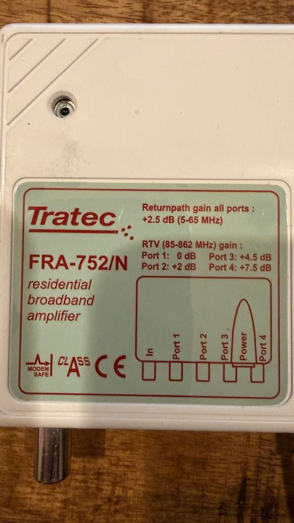 Coax Verdeler & Versterker - Goed Signaal!, Ophalen of Verzenden, Gebruikt, Minder dan 2 meter, Coaxiale kabel