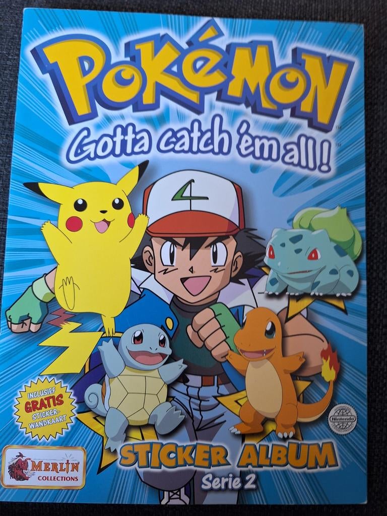 Pokemon stickeralbum Merlin Serie 2, Ophalen of Verzenden, Overige typen