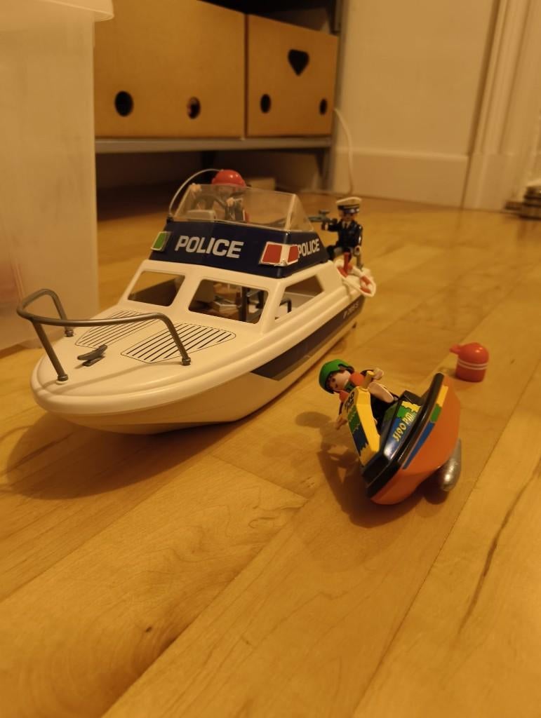 Playmobil Politieboot 3190, Ophalen, Gebruikt, Los playmobil
