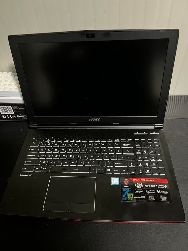 MSI GP62M 7REX Leopard Pro - GTX 1050 Ti - i7, Gebruikt, Met videokaart, 2 tot 3 Ghz, 8 GB