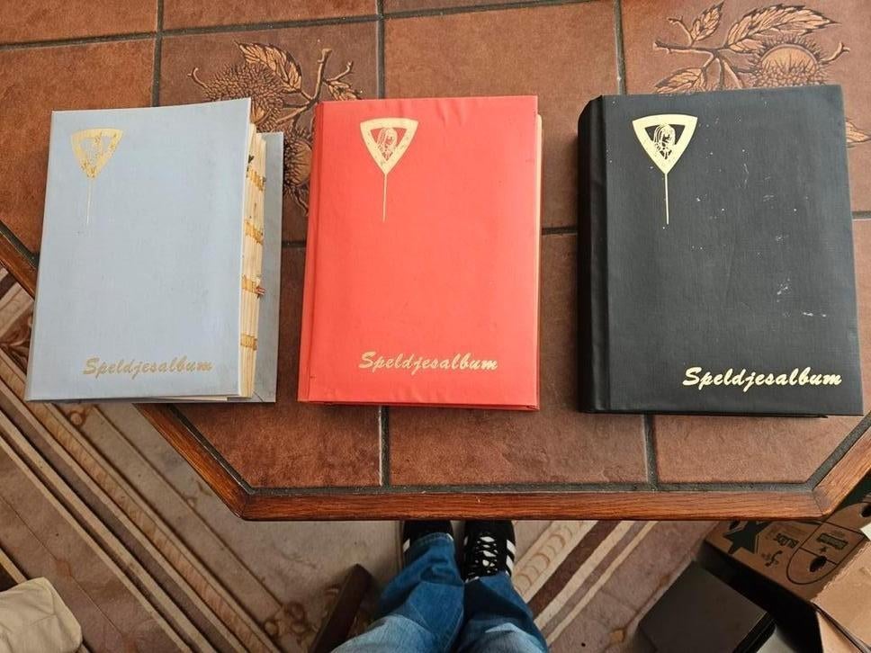 Zeer grote collectie vintage emaille speldjes (600-900 stuks, Ophalen of Verzenden, Zo goed als nieuw, Prisma of Spectrum