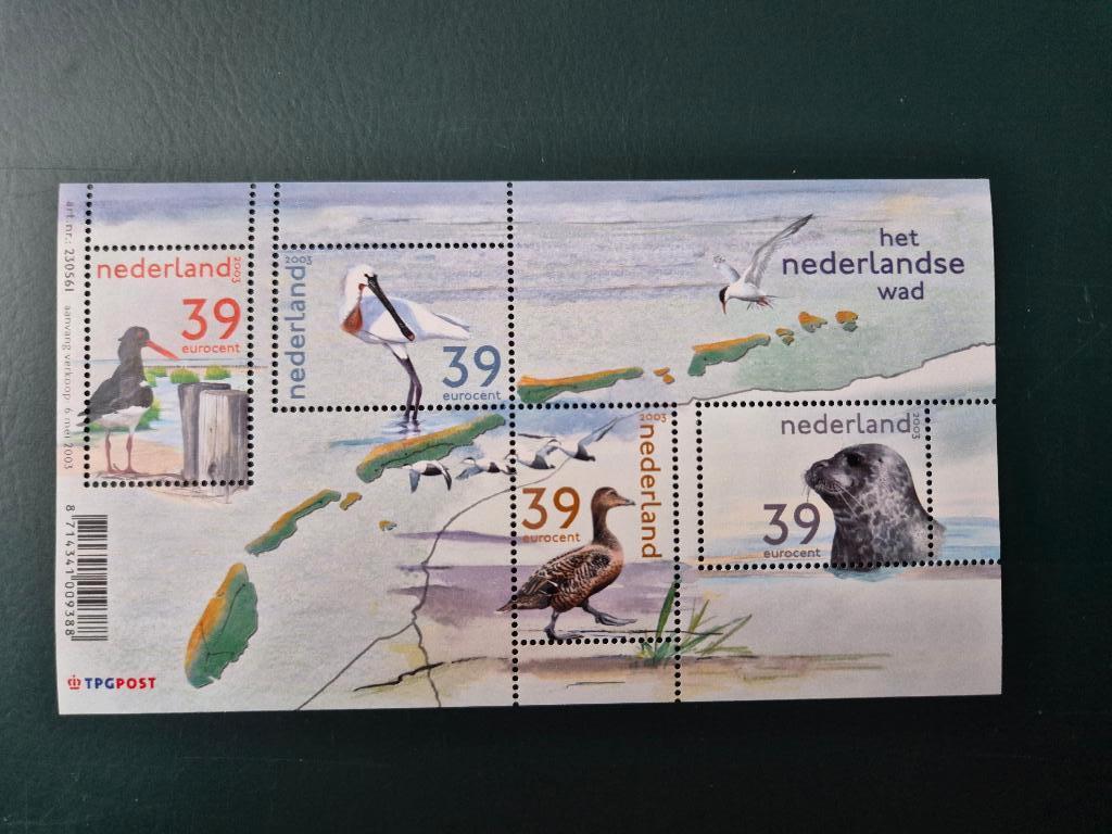 NVPH 2170 - 2003 Blok Nederlandse Wad - Postfris  mooi!, Ophalen of Verzenden, Na 1940, Postfris