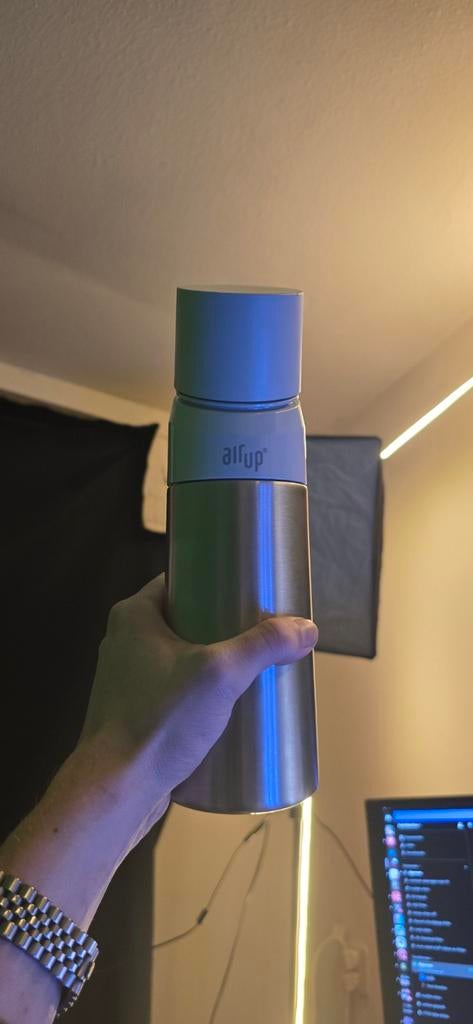 Air Up Drinkfles staal - Zo goed als nieuw, Sport en Fitness, Bidons, Ophalen of Verzenden, Zo goed als nieuw
