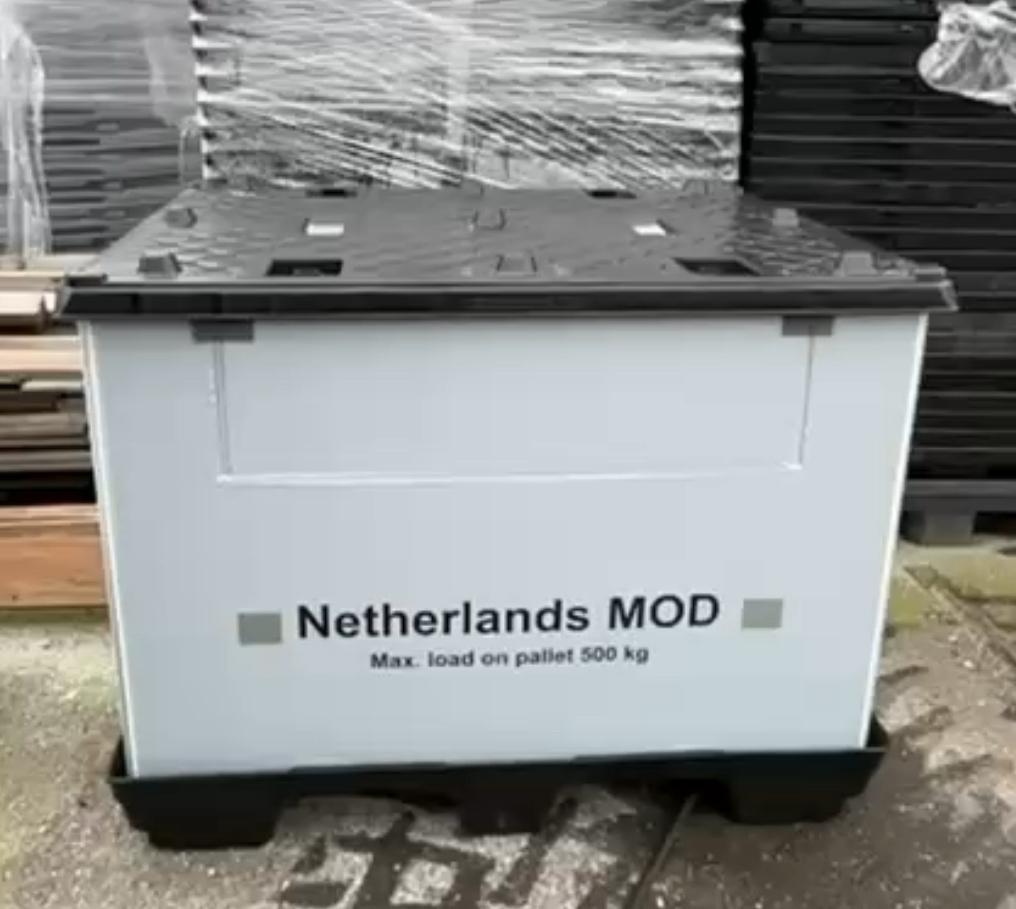 UniPacs opvouwbare opslagpallets, Doe-het-zelf en Verbouw, Kratten en Dozen, Zo goed als nieuw, Krat, Minder dan 35 cm, 60 cm of meer
