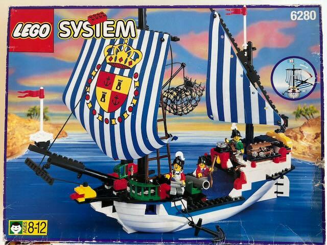 LEGO PIRATES 6280 ARMADA FLAGSHIP MET DOOS EN INSTRUCTIE, Ophalen of Verzenden, Zo goed als nieuw, Complete set, Lego