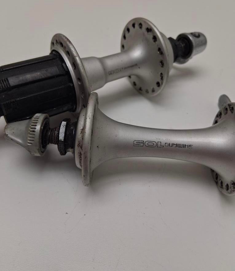 Vintage Shimano 105 voor en achternaaf, Ophalen of Verzenden, Zo goed als nieuw