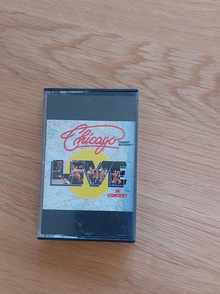 Cassettebandje Chicago live in concert transit authority, Ophalen of Verzenden, Gebruikt, 1 bandje, Origineel