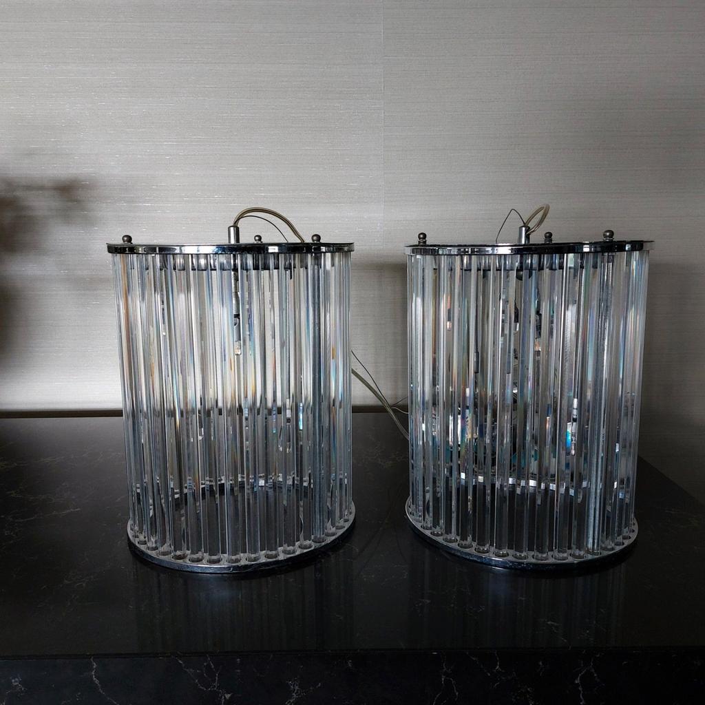 Eichholtz/Erik Kuster Stijl Lampen - Van der Valk, Gebruikt, Eichholtz / Erik Kuster, Ophalen of Verzenden, Glas