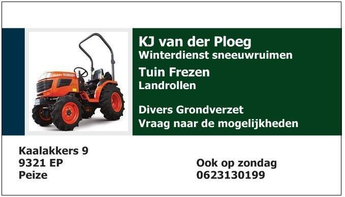 Minitrekker werk Noord, Garantie, Tuinonderhoud of Snoeiwerk