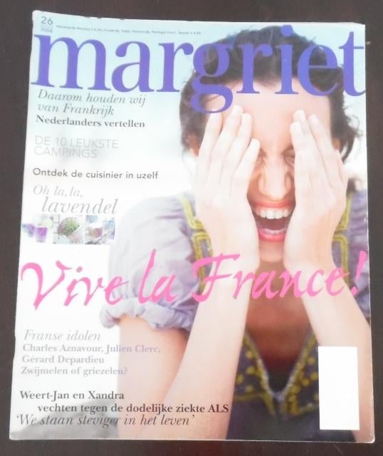 Margriet nr. 26 - juni 2008 - Sylvie van der Vaart- Meis, Ophalen of Verzenden, 1980 tot heden, Nederland, Tijdschrift