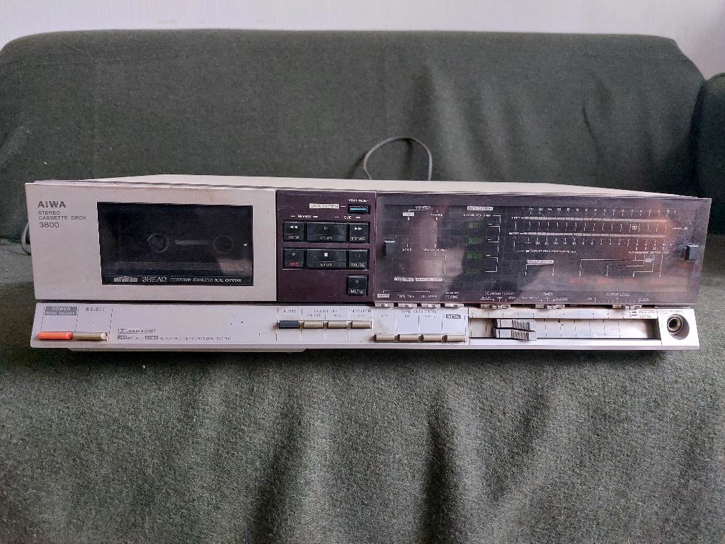 Aiwa Stereo Cassettedeck 3800, Audio, Tv en Foto, Cassettedecks, Ophalen of Verzenden, Enkel, Overige merken