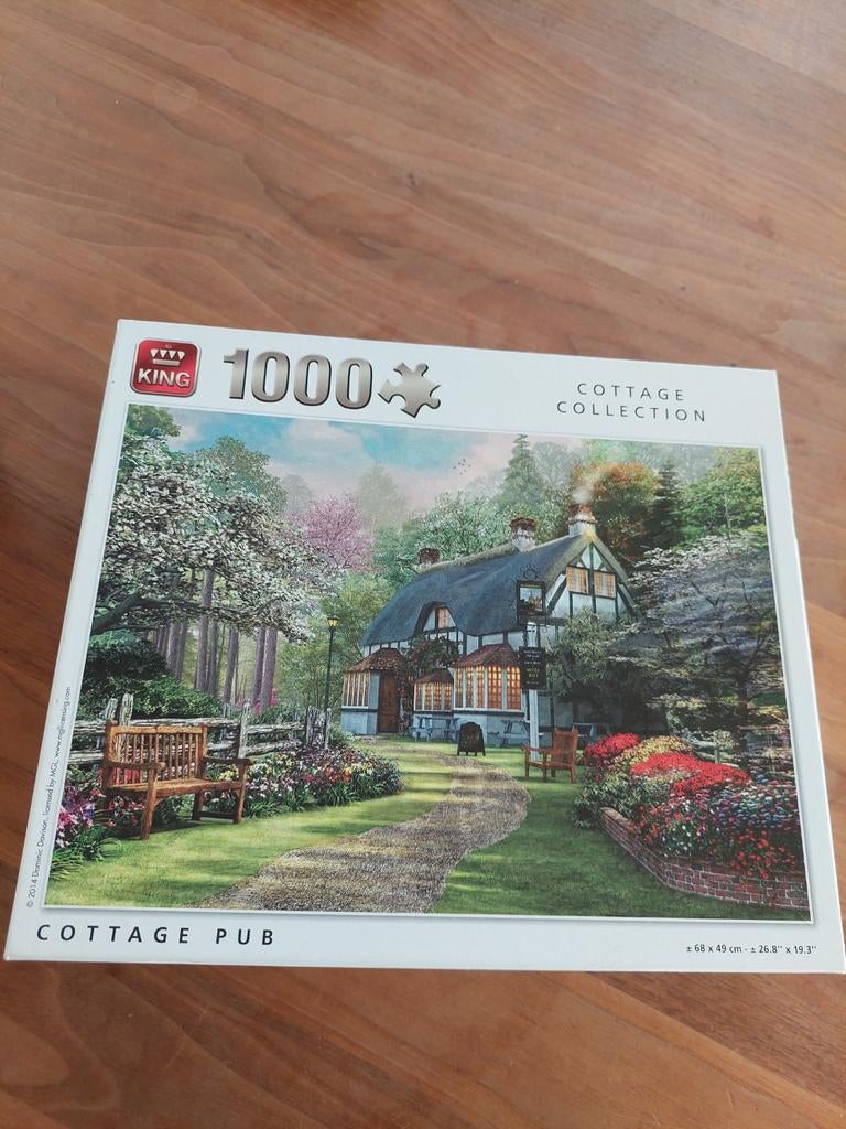 King puzzel 1000 stukjes Cottage Pub (Cottage Collection), Ophalen, 500 t/m 1500 stukjes, Gebruikt, Legpuzzel