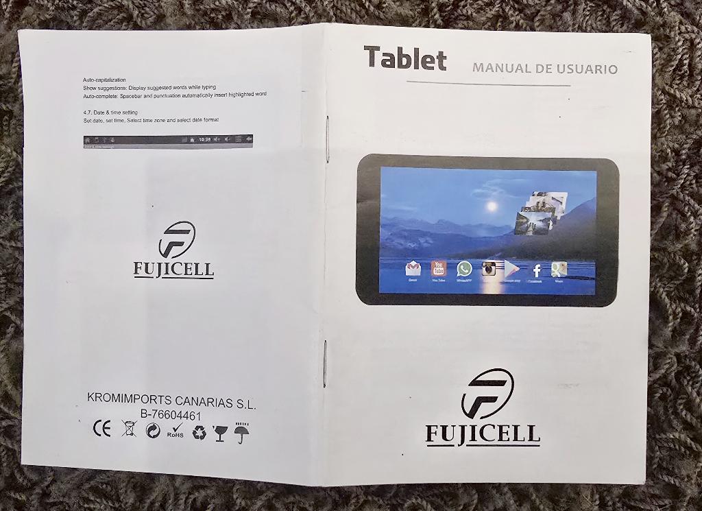Fujicell Android tablet 7” M002M met case en toetsenbord, Computers en Software, Android Tablets, Gebruikt, Wi-Fi, 7 inch of minder