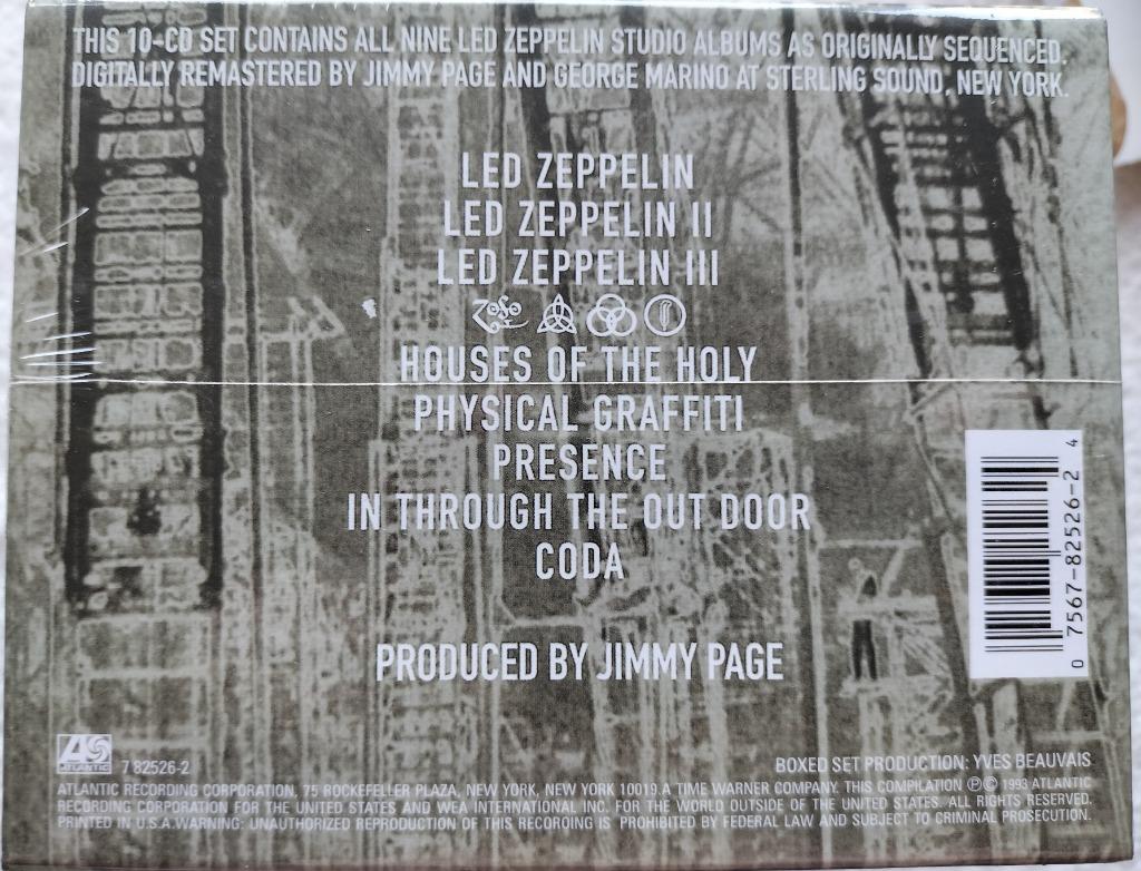 Led Zeppelin - The Complete Studio Recordings (10xCD,=Sealed, Ophalen of Verzenden, Nieuw in verpakking, Progressive