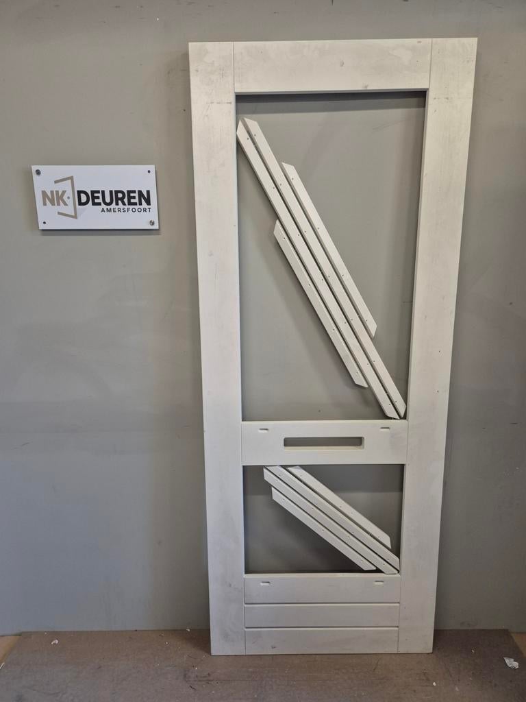 Merbau voordeur (87x217) Stomp Ongebruikt, Ophalen, Nieuw, 200 tot 215 cm, Glas