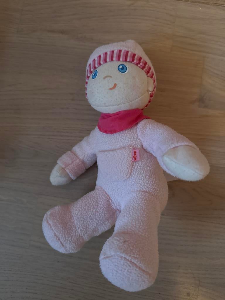 Haba Mini Pop 25 cm - Zachte Knuffelpop, Ophalen of Verzenden, Zo goed als nieuw, Overige typen