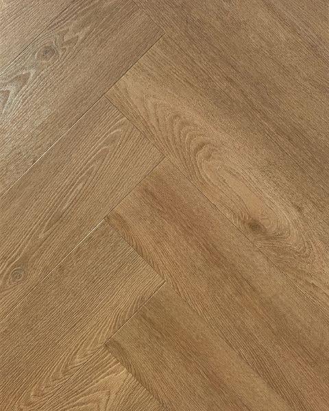 Luxe Visgraat PVC Natural Oak – 9,35 m² – Slechts €95, Ophalen, Kunststof, 50 tot 150 cm, Nieuw