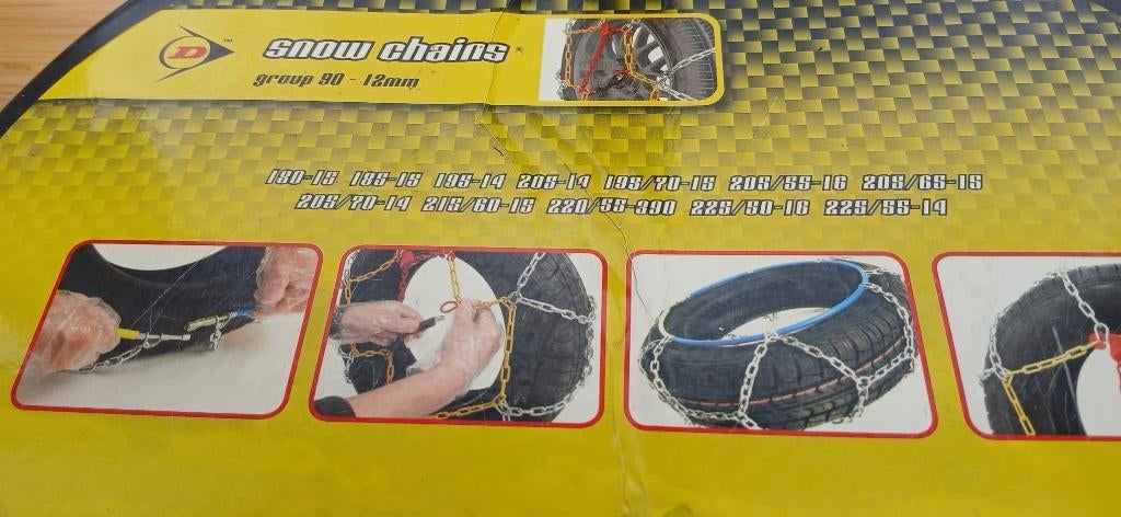 Sneeuwkettingen Dunlop, Ophalen, Zo goed als nieuw