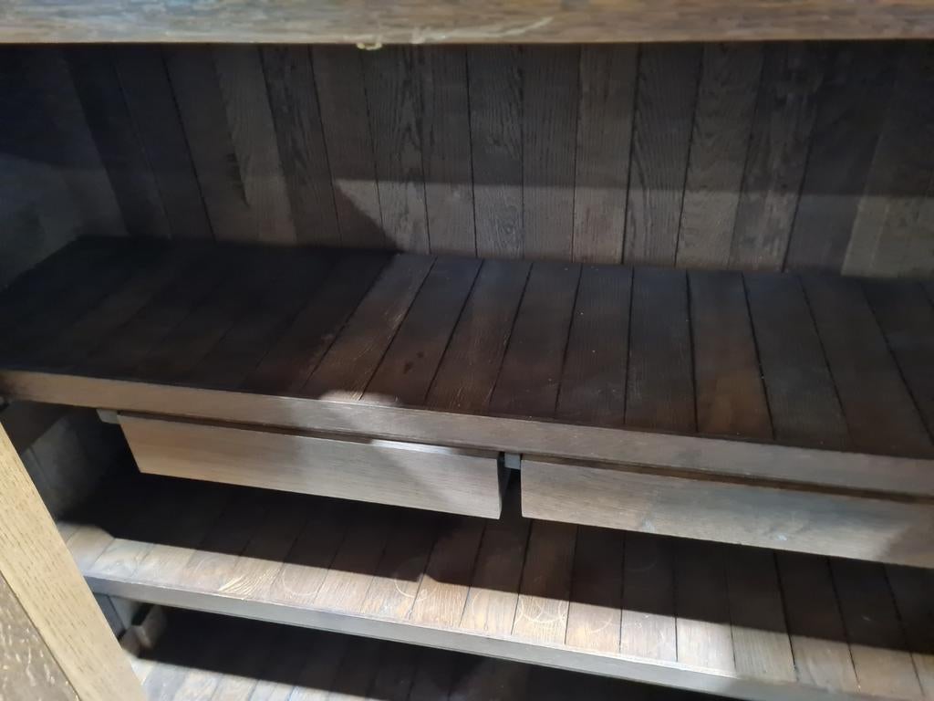 Antieke Eikenhouten Kast kussenkast, Ophalen