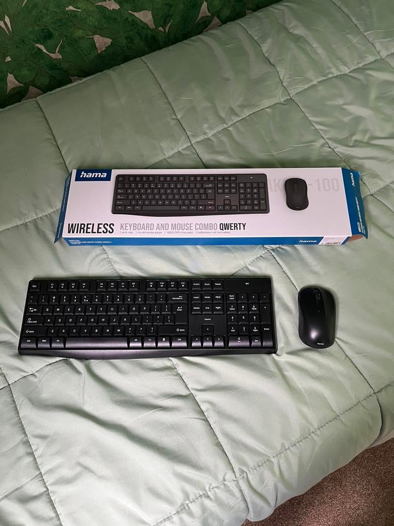 Hama draadloze toetsenbord + muis set, Ophalen, Zo goed als nieuw