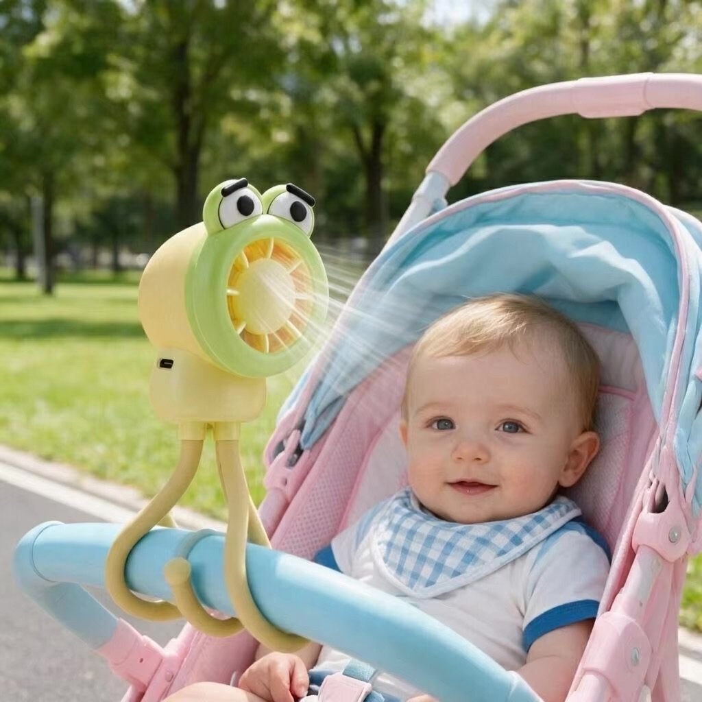 Draagbare kinderwagenventilator met flexibele poten, Ophalen of Verzenden, Nieuw, Overige