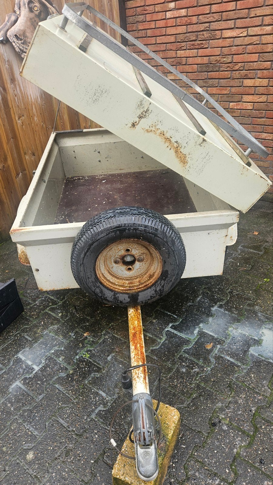 Compacte bagagewagen / aanhanger met imperiaal, Auto diversen, Ophalen, Gebruikt