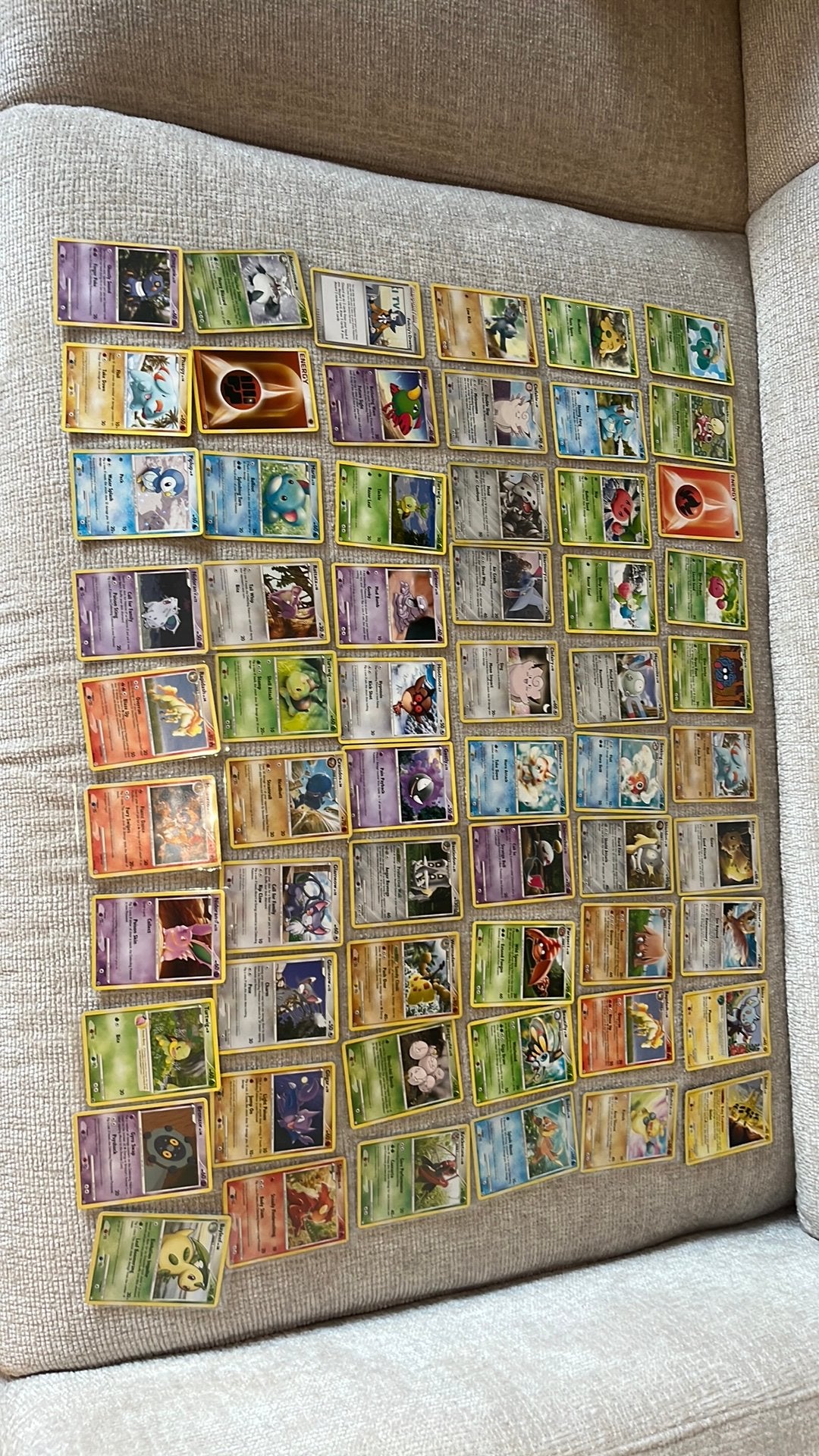 Oude pokemon kaarten 2007-2008, Verzenden, Zo goed als nieuw, Meerdere kaarten