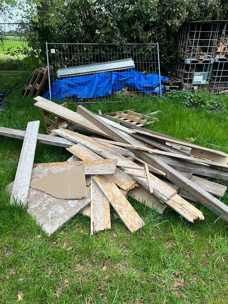 Brandhout / sloophout, Ophalen, Zo goed als nieuw, 50 mm of meer, Pallet