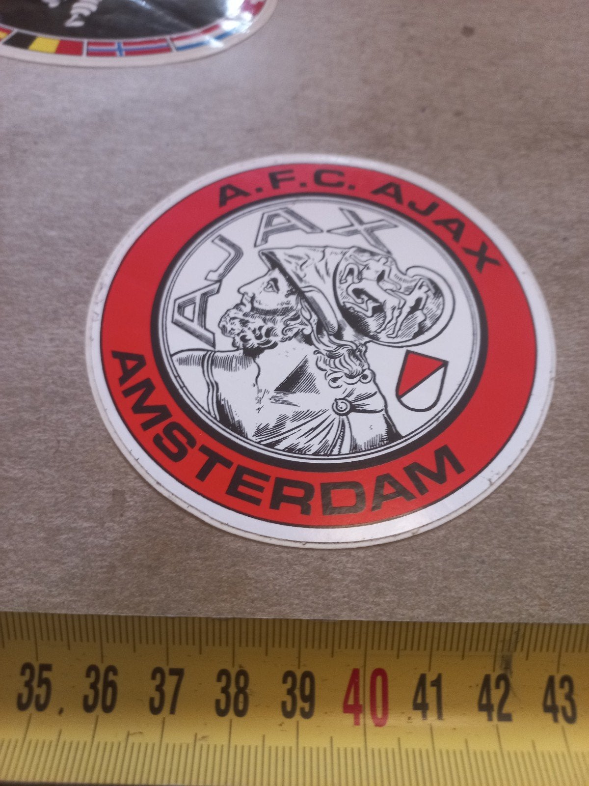 Vintage A.F.C. Ajax Amsterdam sticker, Ophalen of Verzenden