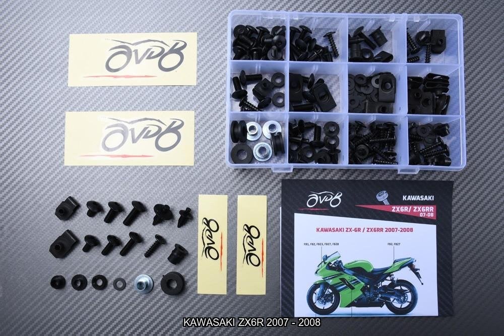 Kuip bouten set voor KAWASAKI ZX6R 2007 - 2008, Motoren, Verzenden, Nieuw