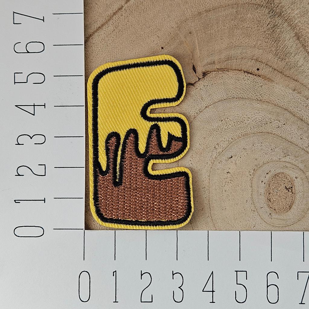 Strijk embleem applicatie Patch Bij alfabet letter E, D, Nieuw, Ophalen of Verzenden, D