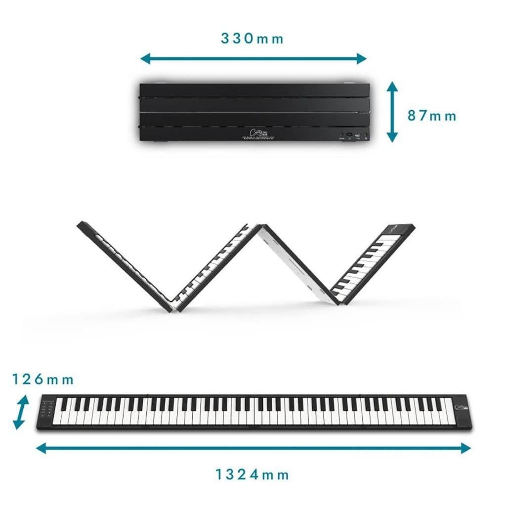 Carry-On Piano 88 Touch Black opvouwbare piano 88 toetsen, Muziek en Instrumenten, Keyboards, Overige merken, 88 toetsen, ., Nieuw